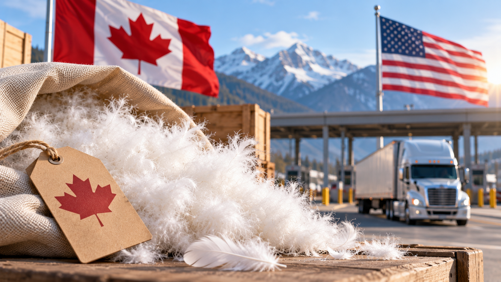 Trump Canadian tariffs Canadian down pillows
