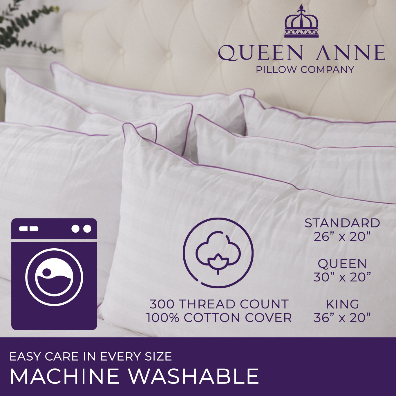 Majesty™ Down Alternative Hypoallergenic Pillow