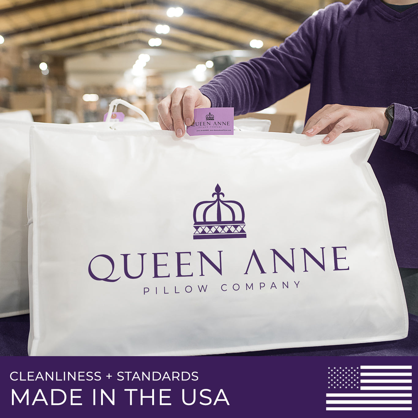 The Original Queen Anne Pillow - 100% Ethical Goose Down