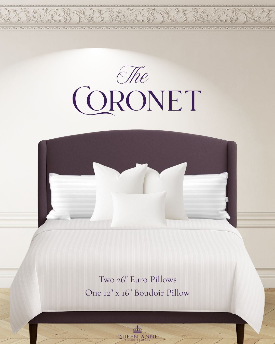 The Coronet Pillow Crown - 3 Accent Pillow Set