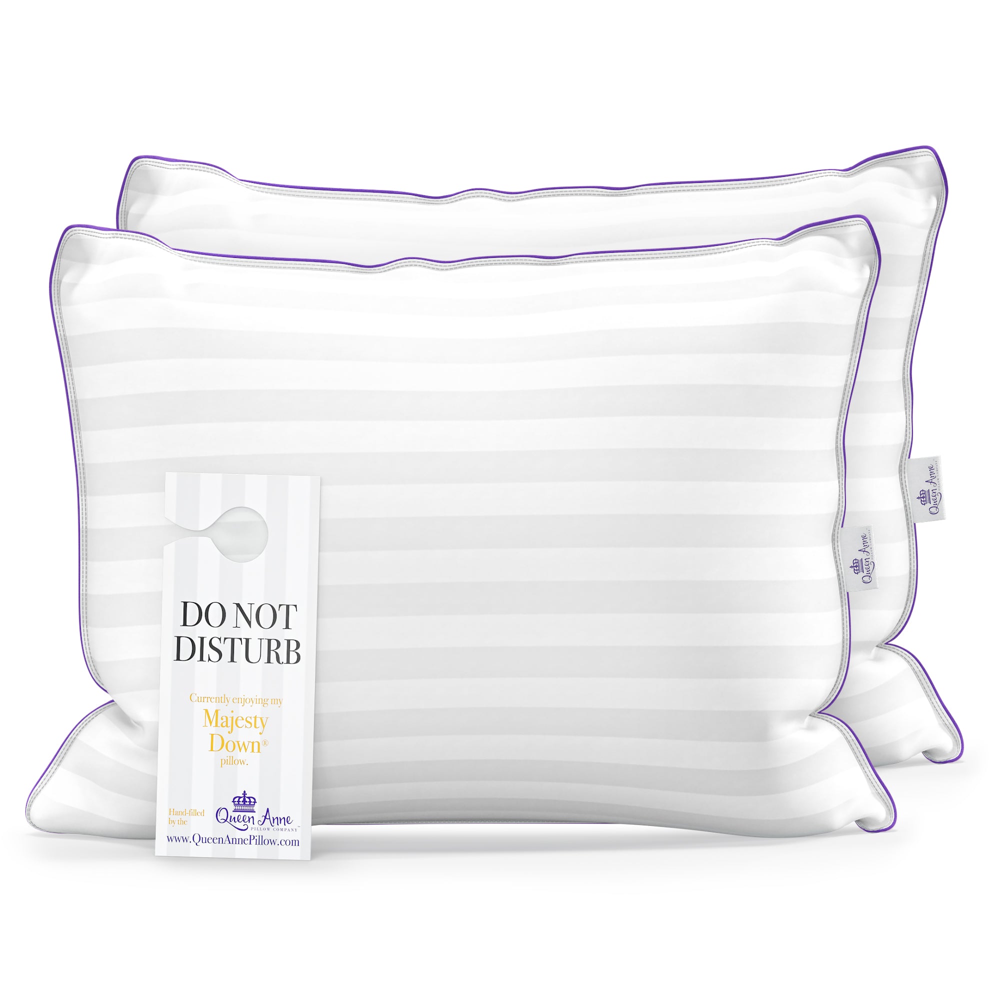 Majesty Down – Synthetic Down Hypoallergenic Pillow - Two Pack