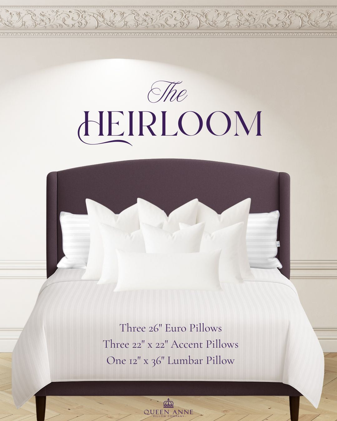 The Heirloom Pillow Crown - 7 Accent Pillow Set