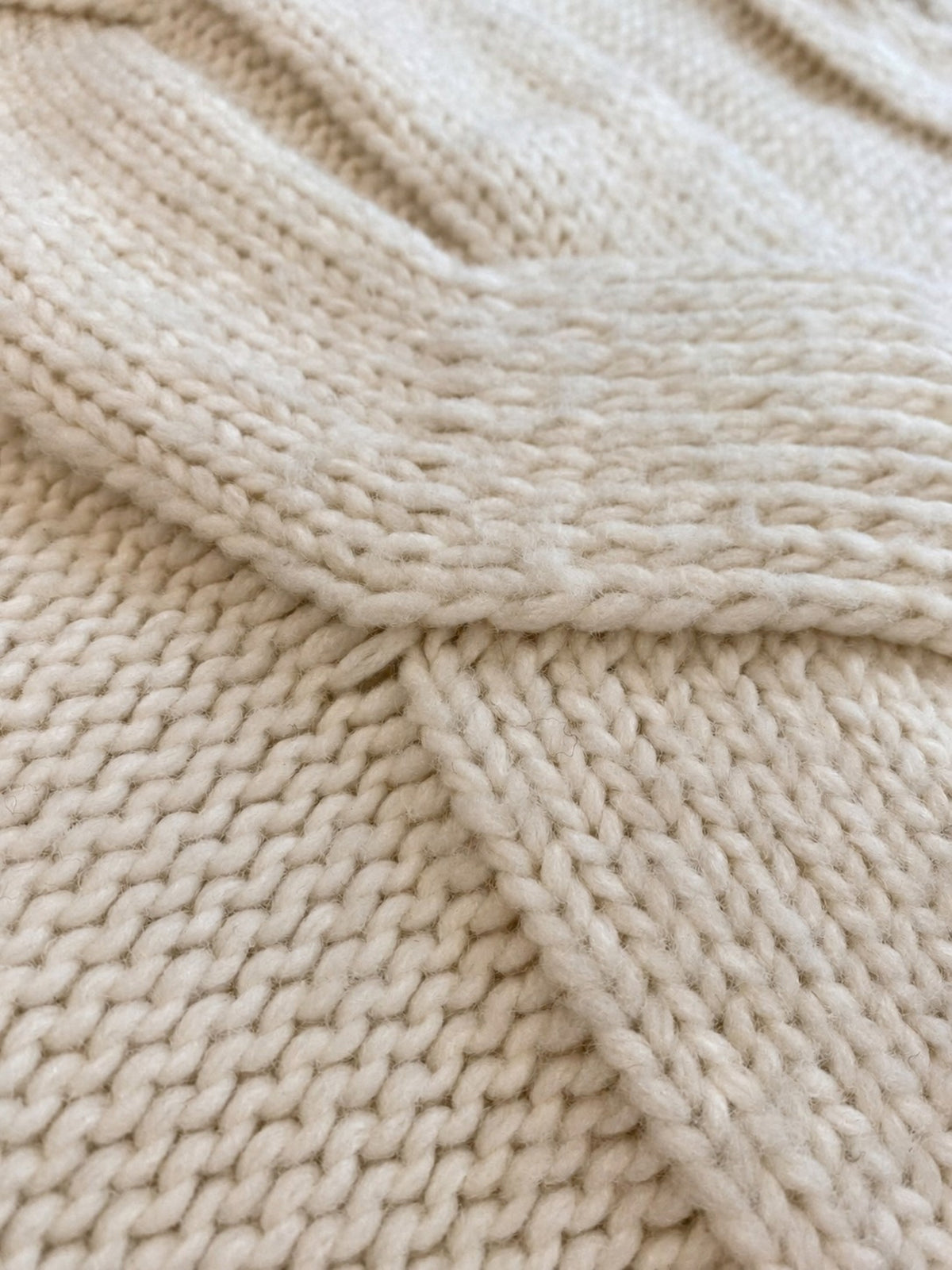 Cable knit faux cashmere throw blanket