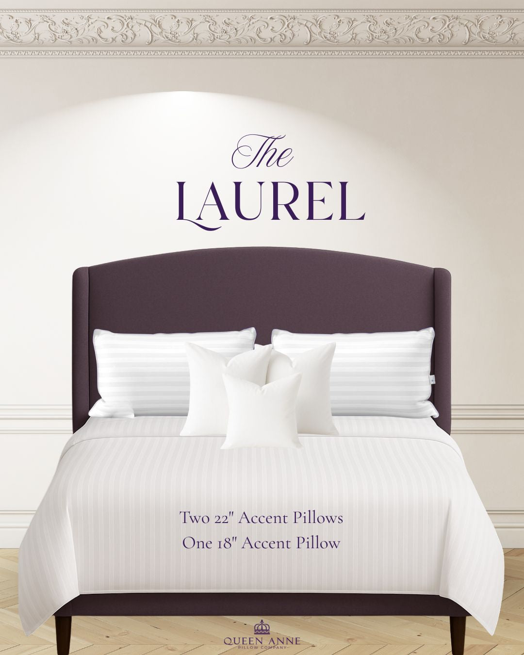 The Laurel Pillow Crown - 3 Accent Pillow Set