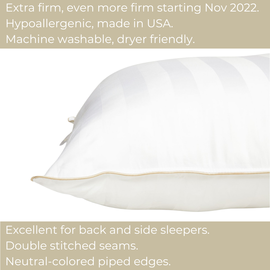 The LoftKing Extra Firm Density Pillow Queen Anne Bedroom Company