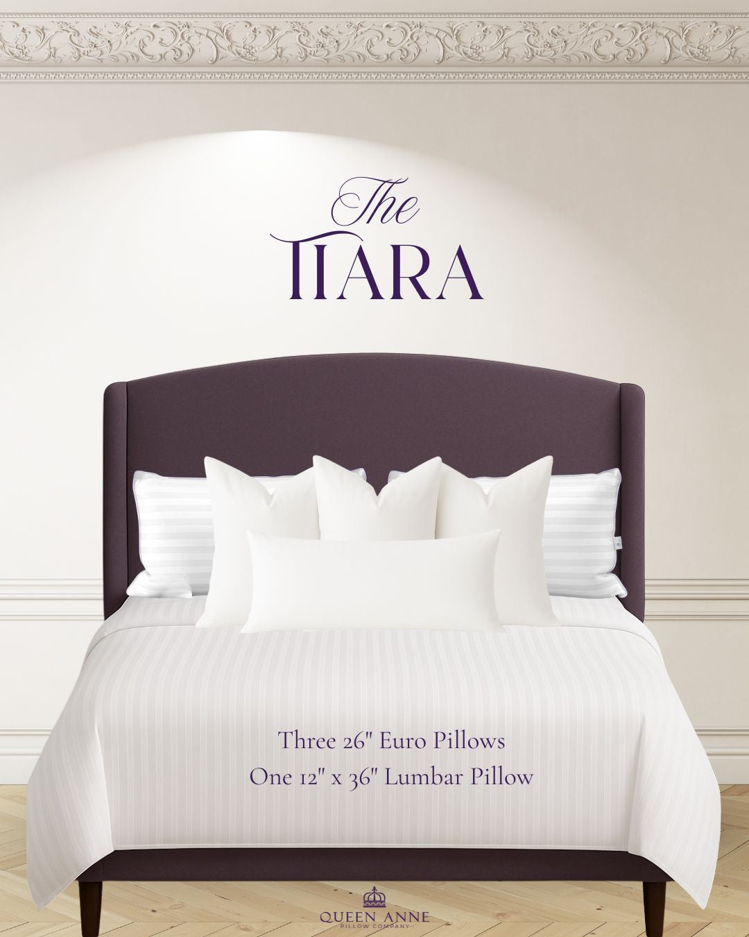 The Tiara Pillow Crown - 4 Accent Pillow Set