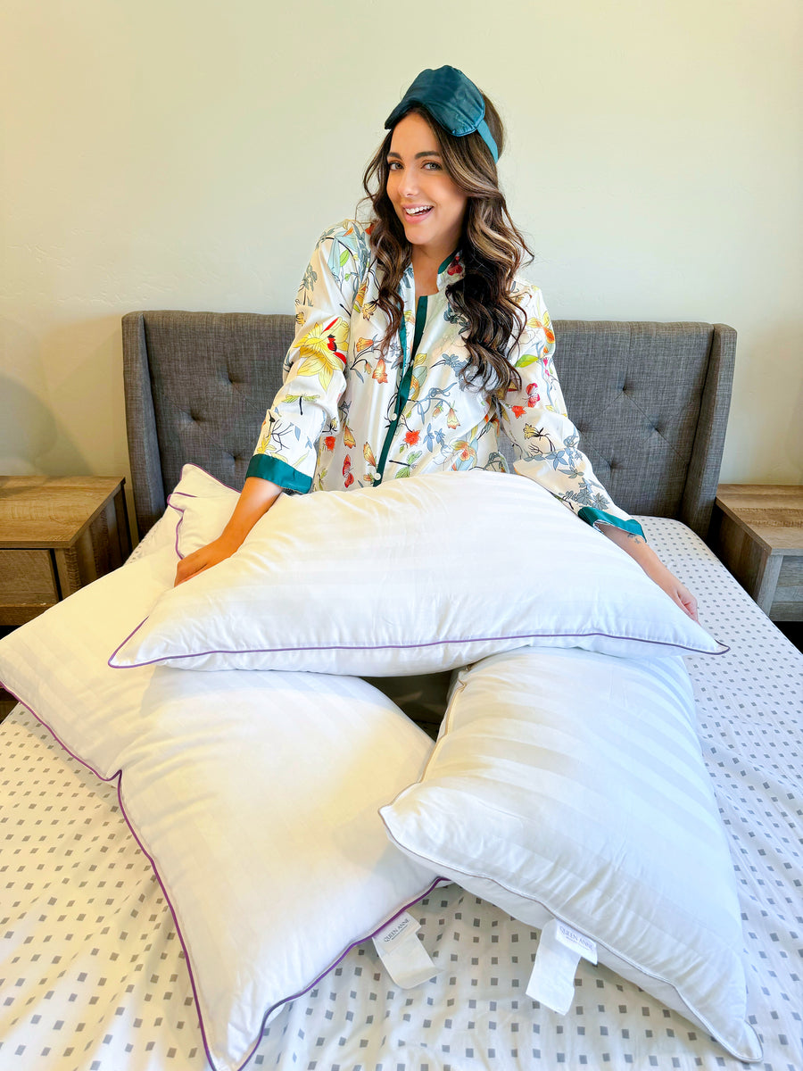 Royal Court creator relaxing on Queen Anne pillows